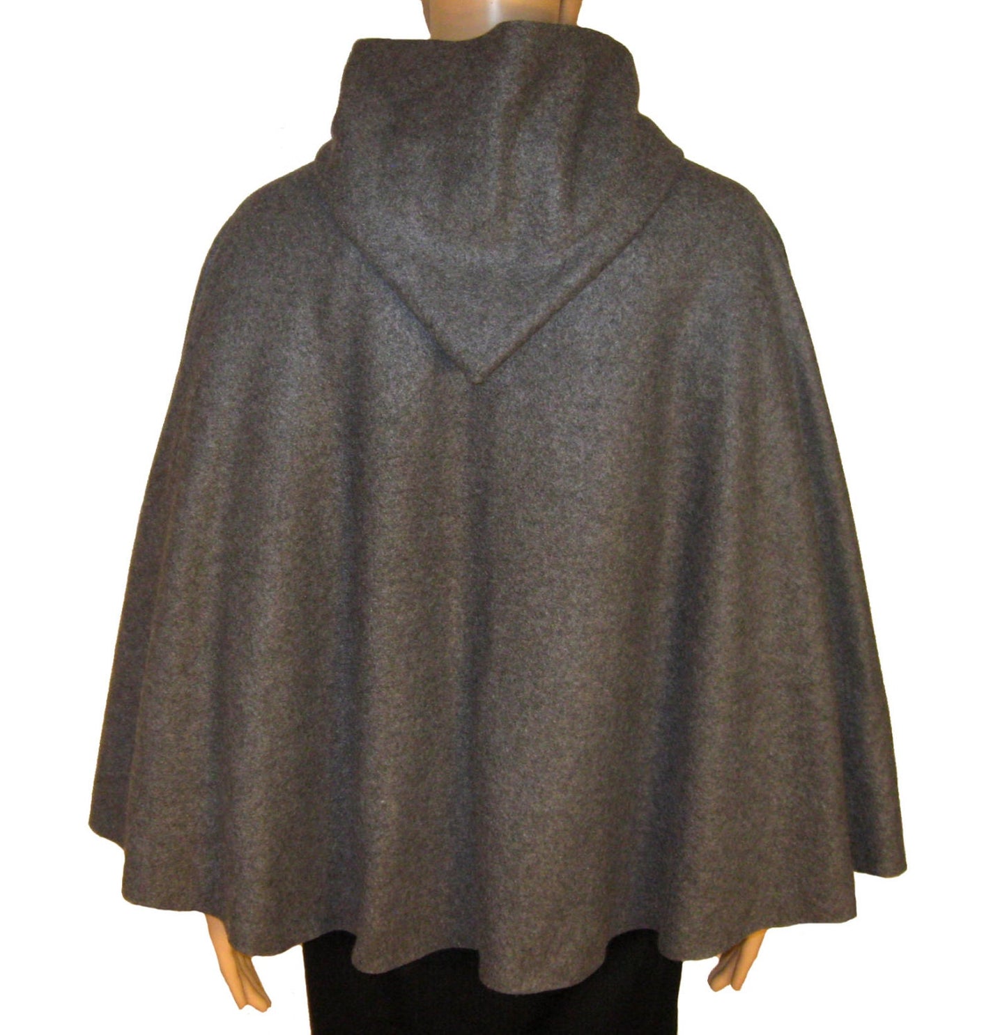 GRAY Hooded Cape Cloak, Hobbit Cloak, Archer Wizard Elven Cloak, Halloween Costume, Cosplay, Adult/Child/Toddler, LOTR LARP, Role Playing