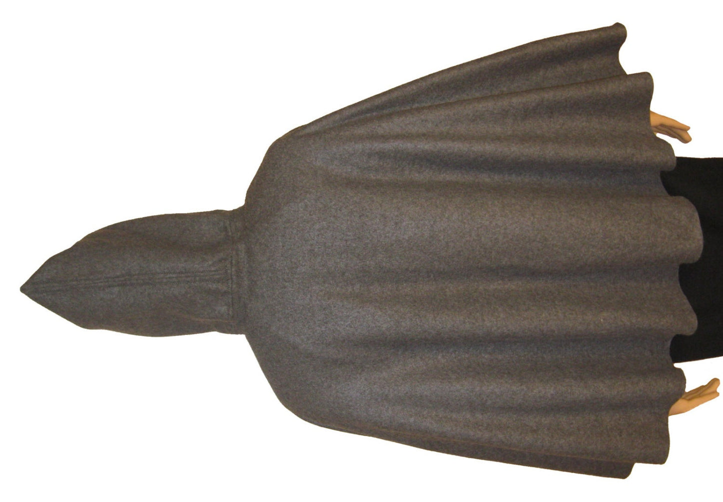 GRAY Hooded Cape Cloak, Hobbit Cloak, Archer Wizard Elven Cloak, Halloween Costume, Cosplay, Adult/Child/Toddler, LOTR LARP, Role Playing