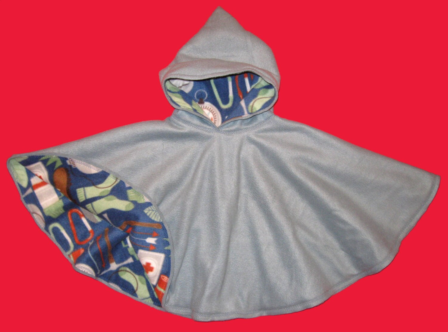 Kids Car Seat Poncho, Reversible Hooded Car Cape Cloak Blanket Carseat