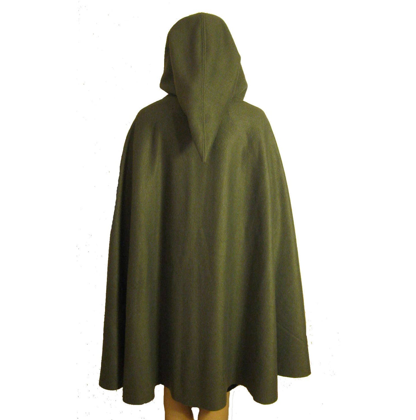 Olive GREEN Hooded Cape Cloak, Halloween Costume, Medieval Cosplay, Hobbit Cloak, LARP  LOTR Archer Elf, Adult Child Toddler, Role Playing