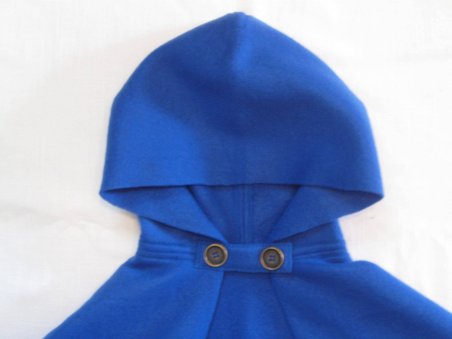 ROYAL BLUE Fleece Adult/Child Hooded Cape/Cloak/Capelet, Cosplay Halloween Costume
