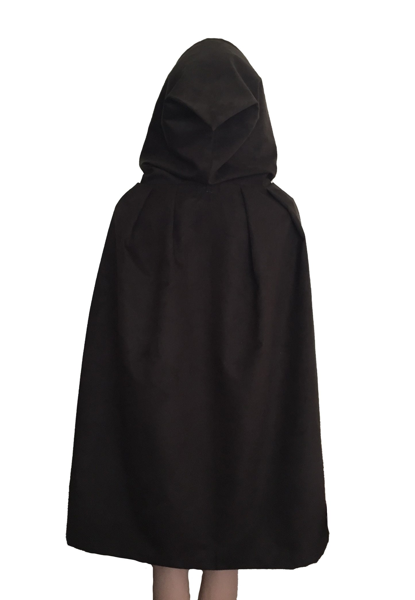Hooded Cape Cloak, Medieval Cosplay, Hobbit Cloak, LARP LOTR Archer Elf, Adult Child Toddler, Color Clasp Options