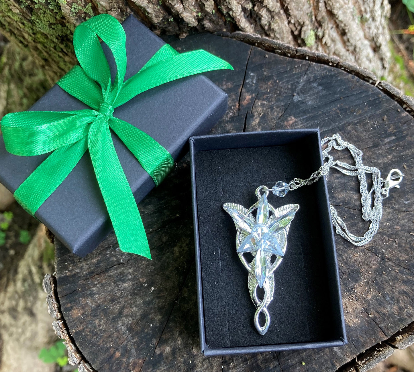 LOTR Arwen Elven Necklace Pendant, Gifts for Readers, Bookish Jewelry, Halloween Costume Jewelry