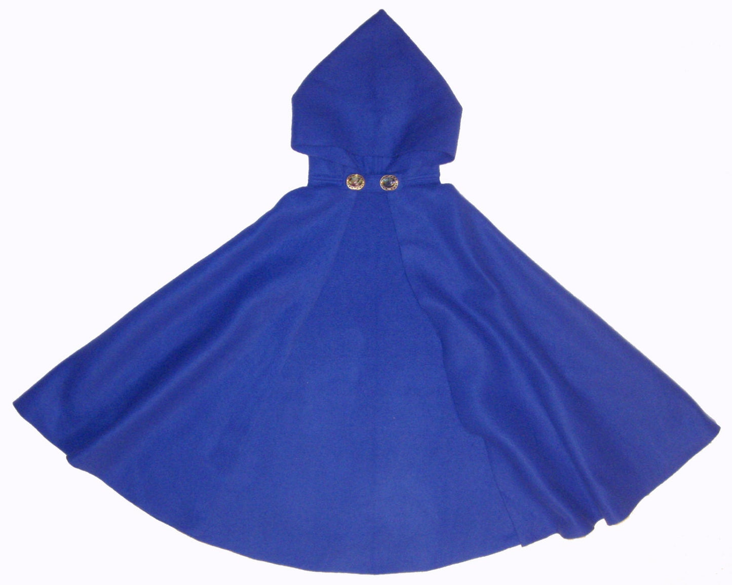 ROYAL BLUE Fleece Adult/Child Hooded Cape/Cloak/Capelet, Cosplay Halloween Costume
