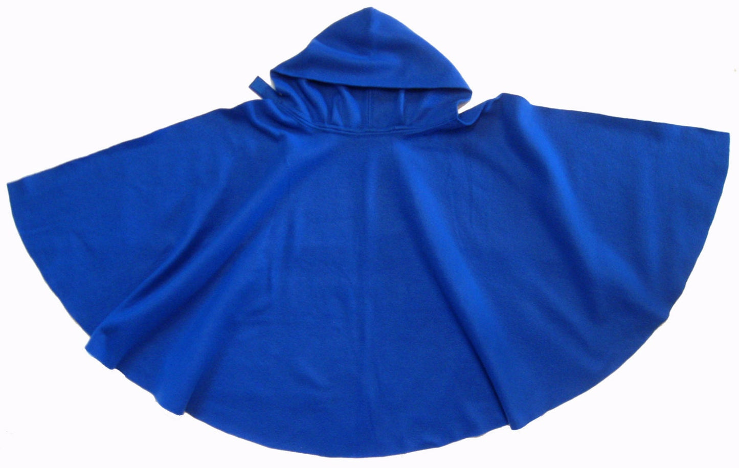 ROYAL BLUE Fleece Adult/Child Hooded Cape/Cloak/Capelet, Cosplay Halloween Costume