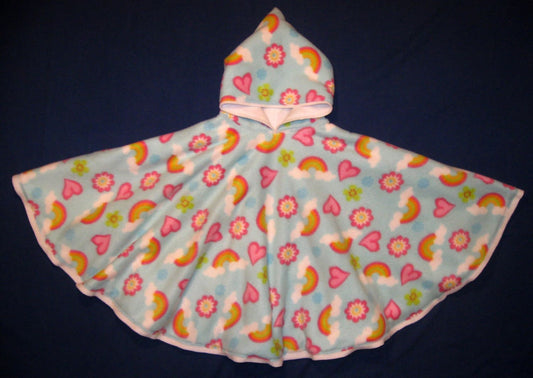 Baby Child CAR SEAT PONCHO Reversible Hooded Cape Cloak Blanket Carseat Handmade
