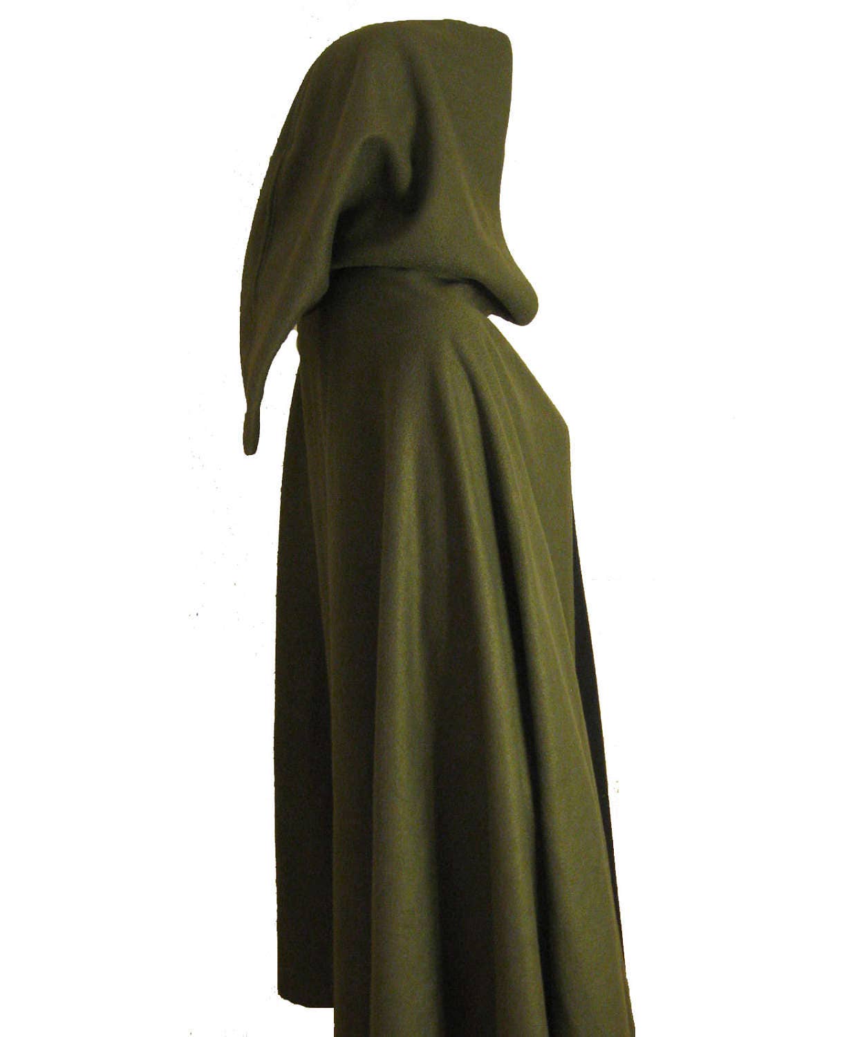 Olive GREEN Hooded Cape Cloak, Halloween Costume, Medieval Cosplay, Hobbit Cloak, LARP  LOTR Archer Elf, Adult Child Toddler, Role Playing