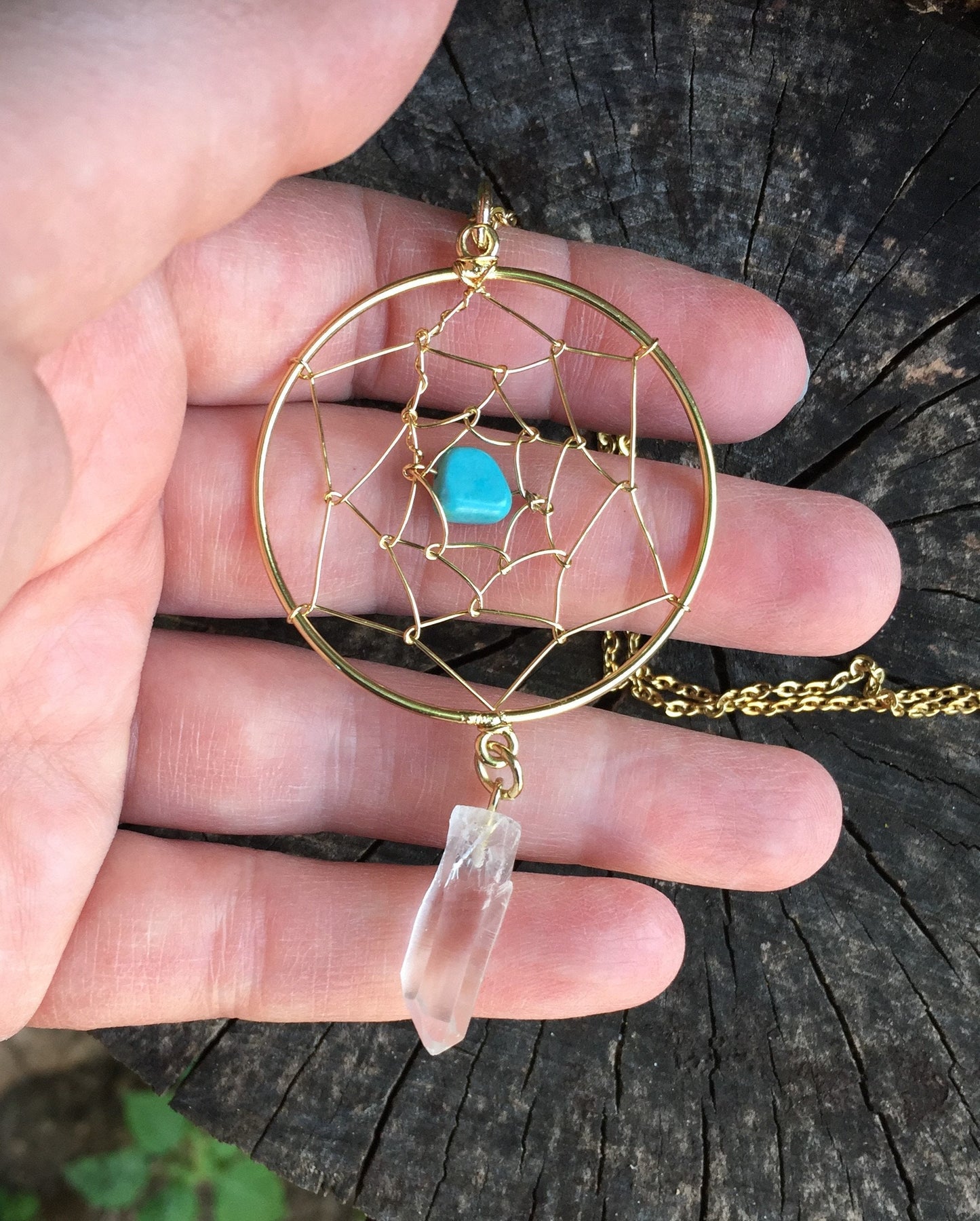 Dreamcatcher Elven Necklace Pendant