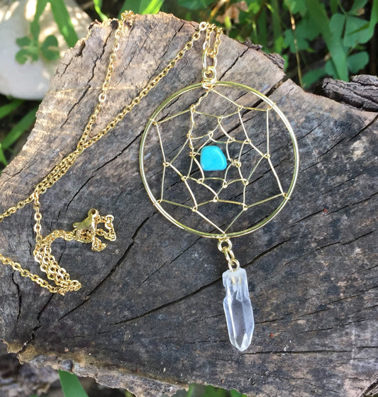 Dreamcatcher Elven Necklace Pendant